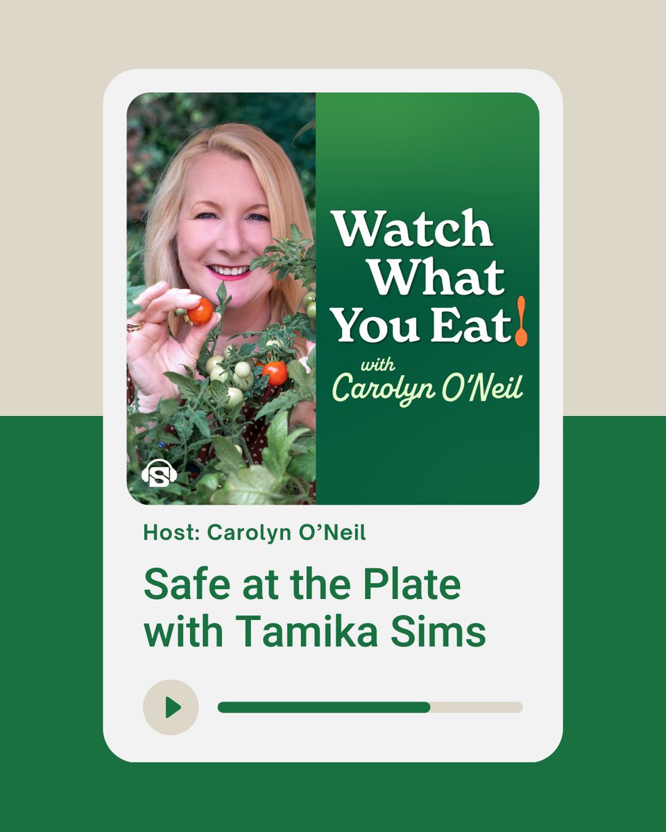 On the latest Watch What You Eat podcast, host Carolyn O’Neil sits down with Tamika Sims for Safe at the Plate! 🍽️ 🥦 They dive into food safety, farming, and key takeaways from the Safe Fruits and Veggies tour.

🎧 Listen to the episode: bit.ly/42siKyC
