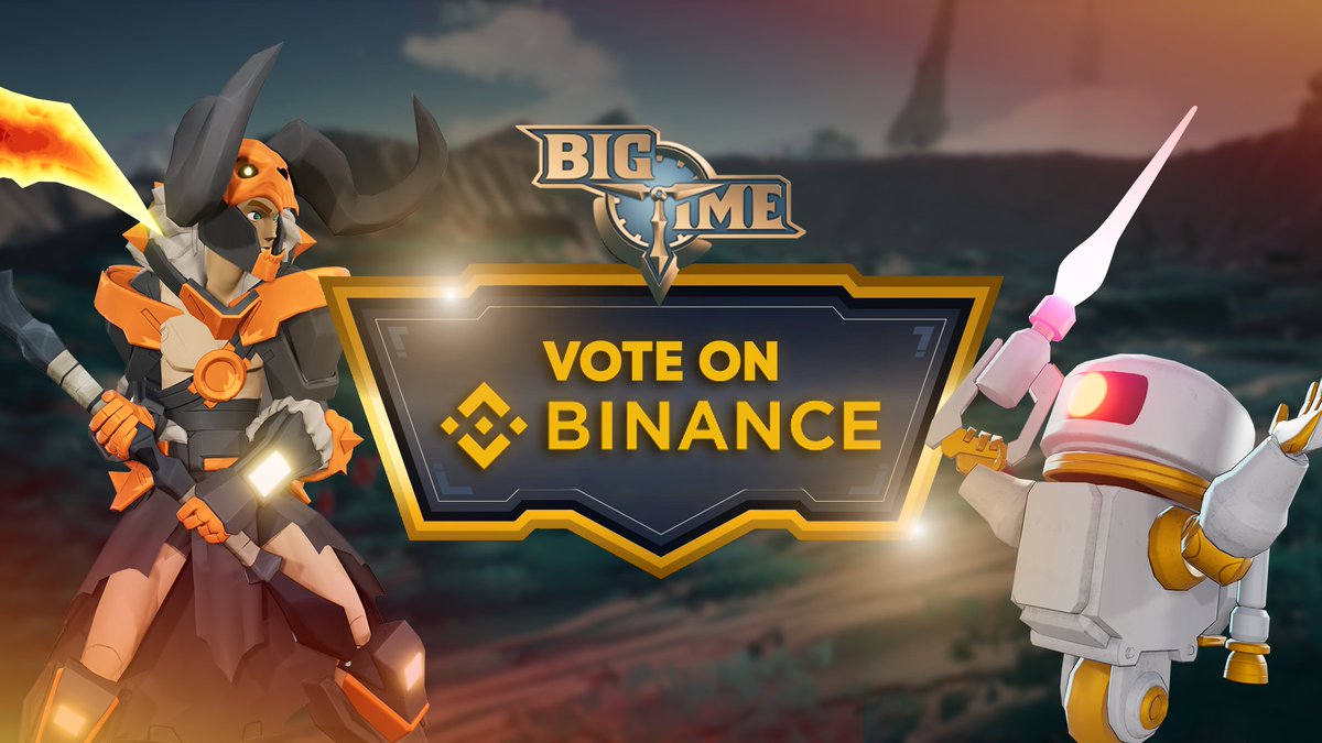 🚨 URGENT: The Binance vote is almost over! 🚨

We’re down to the final couple of hours and this is our last opportunity to get Big Time listed on Binance. It all comes down to this moment.

Every single vote matters now more than ever. If you haven’t voted yet, now’s the time.