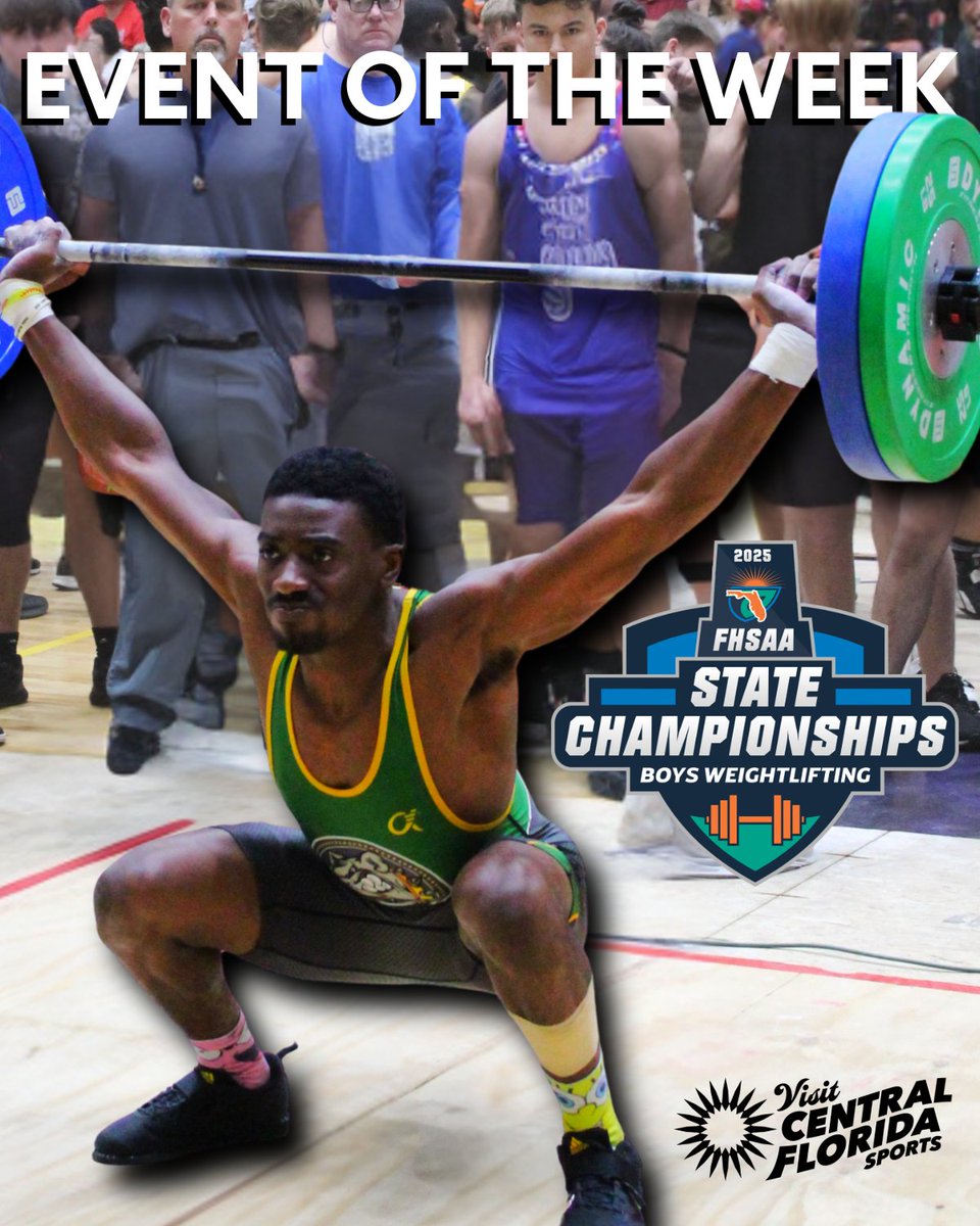 VCFSports (@vcfsports) on Twitter photo EVENT OF THE WEEK: FHSAA Boys Weightlifting State Championships happening here in Central Florida! ποΈ π
When? April 11th and 12th, 2025
Where? RP Funding Center Lakeland, Florida.
#VisitCentralFlorida #VisitCentralFloridaSports
@fhsaa <a href="/rpfunding/">RP Funding</a> EVENT OF THE WEEK: FHSAA Boys Weightlifting State Championships happening here in Central Florida! ποΈ π
When? April 11th and 12th, 2025
Where? RP Funding Center Lakeland, Florida.
#VisitCentralFlorida #VisitCentralFloridaSports
@fhsaa <a href="/rpfunding/">RP Funding</a>