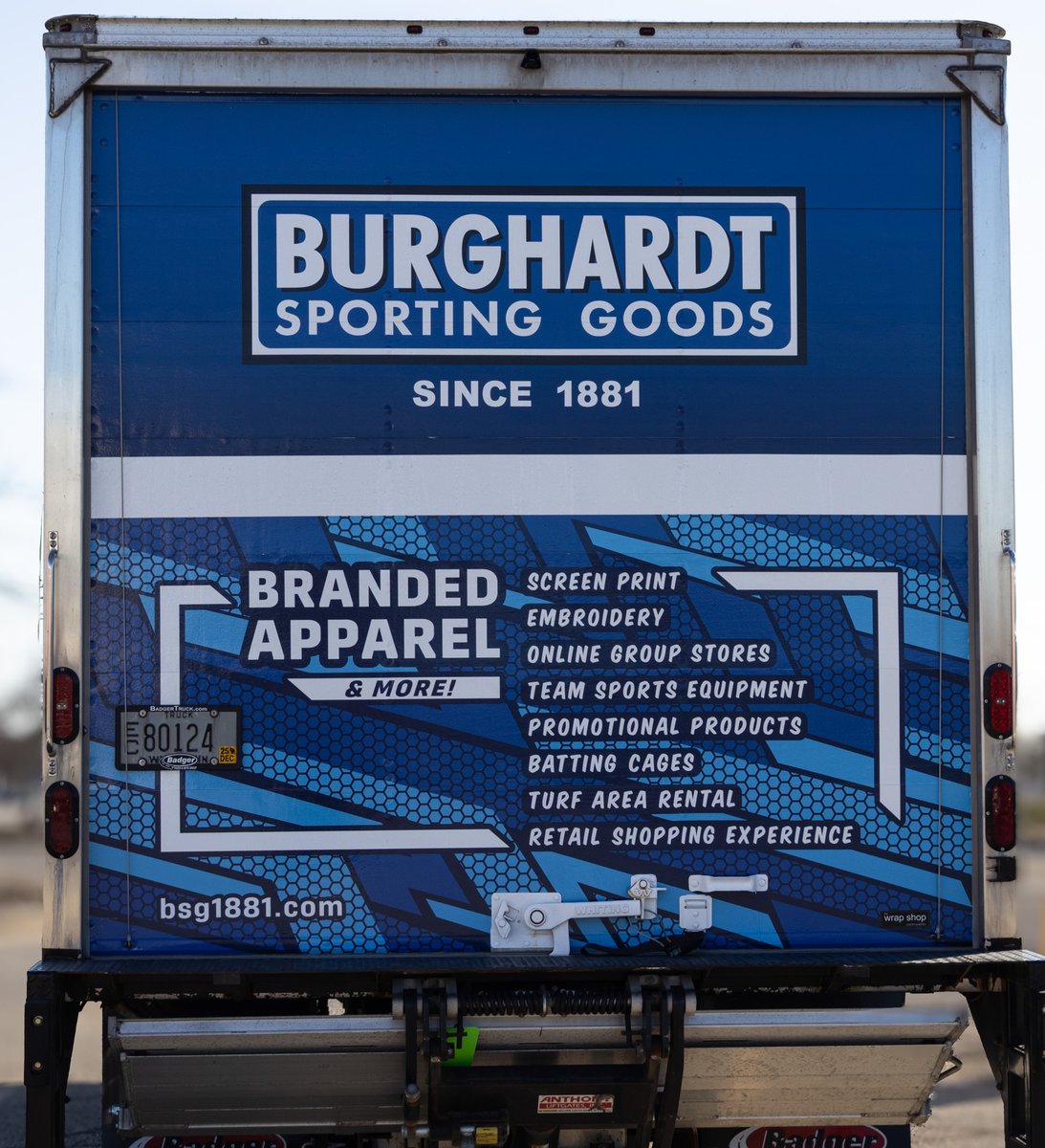 Big Blue is here!🚚💙

The BSGMobile got its new wrap this week and it is looking as fresh as ever! The truck wrap was designed by one of our very own Graphics Designers, Kaylee! 

Be on the lookout for Big Blue on the road!

#NewTruck #BurghardtSportingGoods