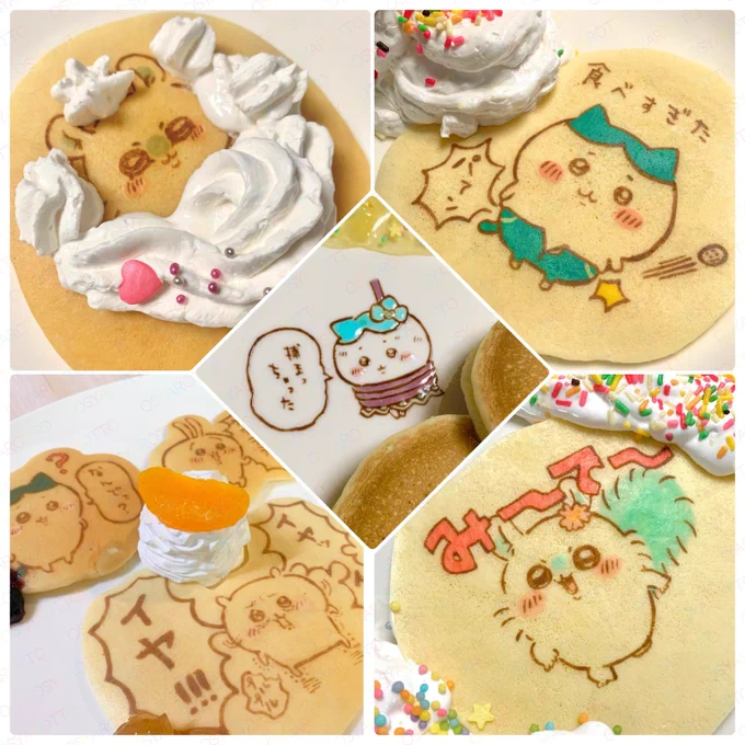 10日はパンケーキの日🥞
#パンケーキの日 #パンケーキアート #pancakeart #ちいかわファンアート 