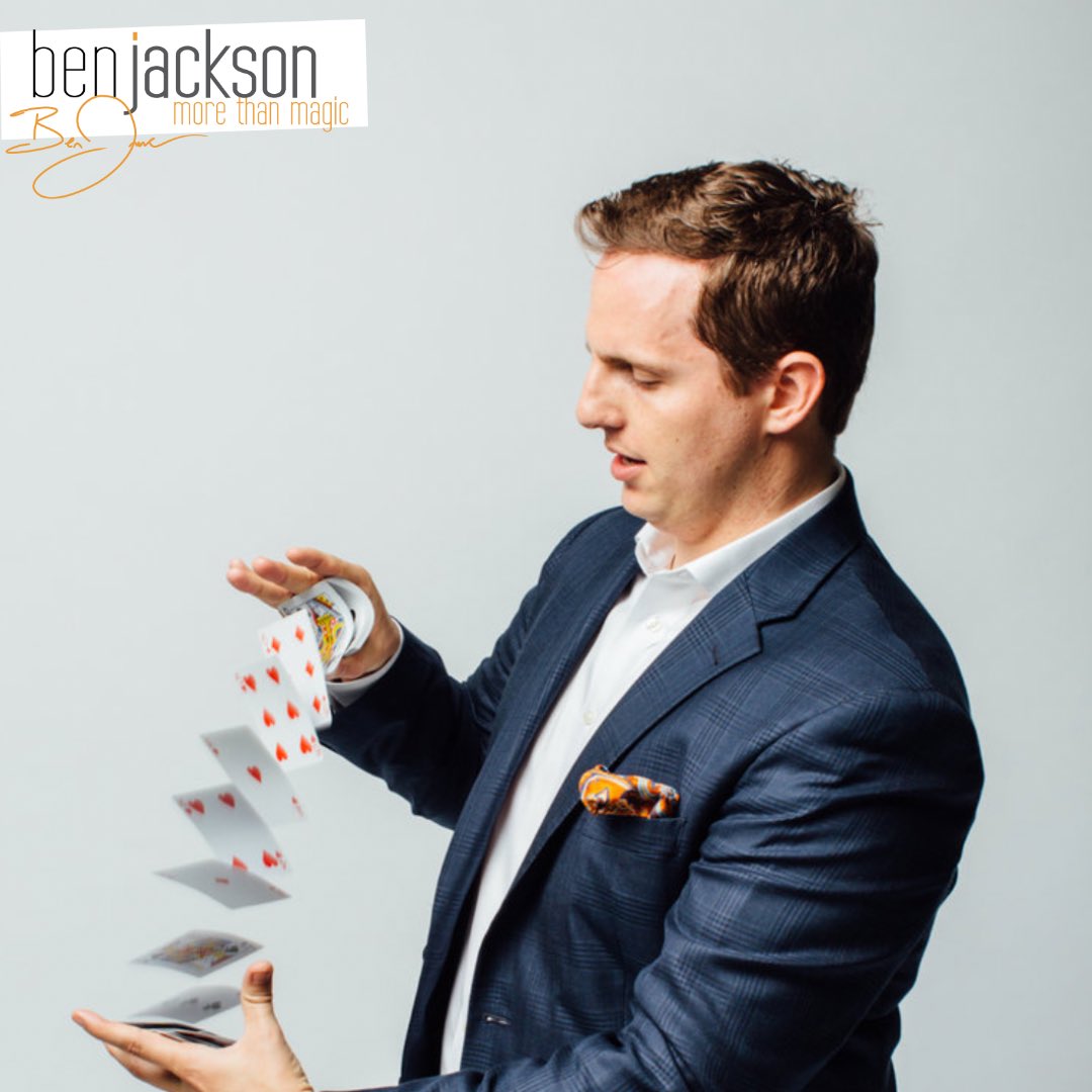 UTSAWellbeing's tweet photo. Magic of Wellbeing tonight with Ben Jackson!

H-E-B Ballrooms 
Food being served now
Show begins at 6:00 pm https://t.co/VeW4ZRMEu3