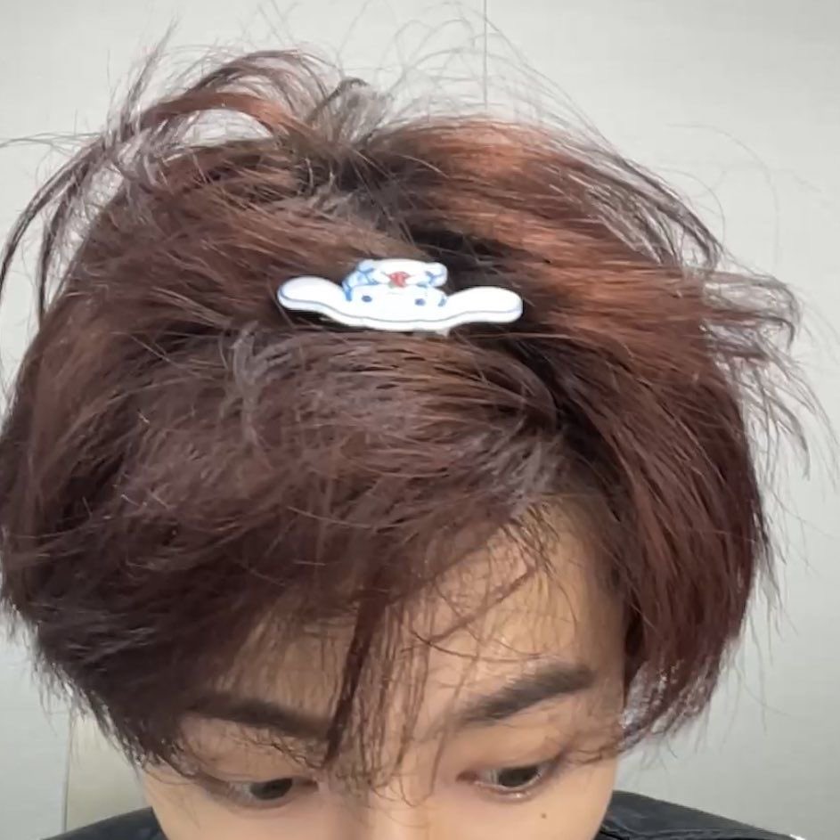 googieiand's tweet photo. dont take away his hair clips from him https://t.co/ZQ4PjyGqdR