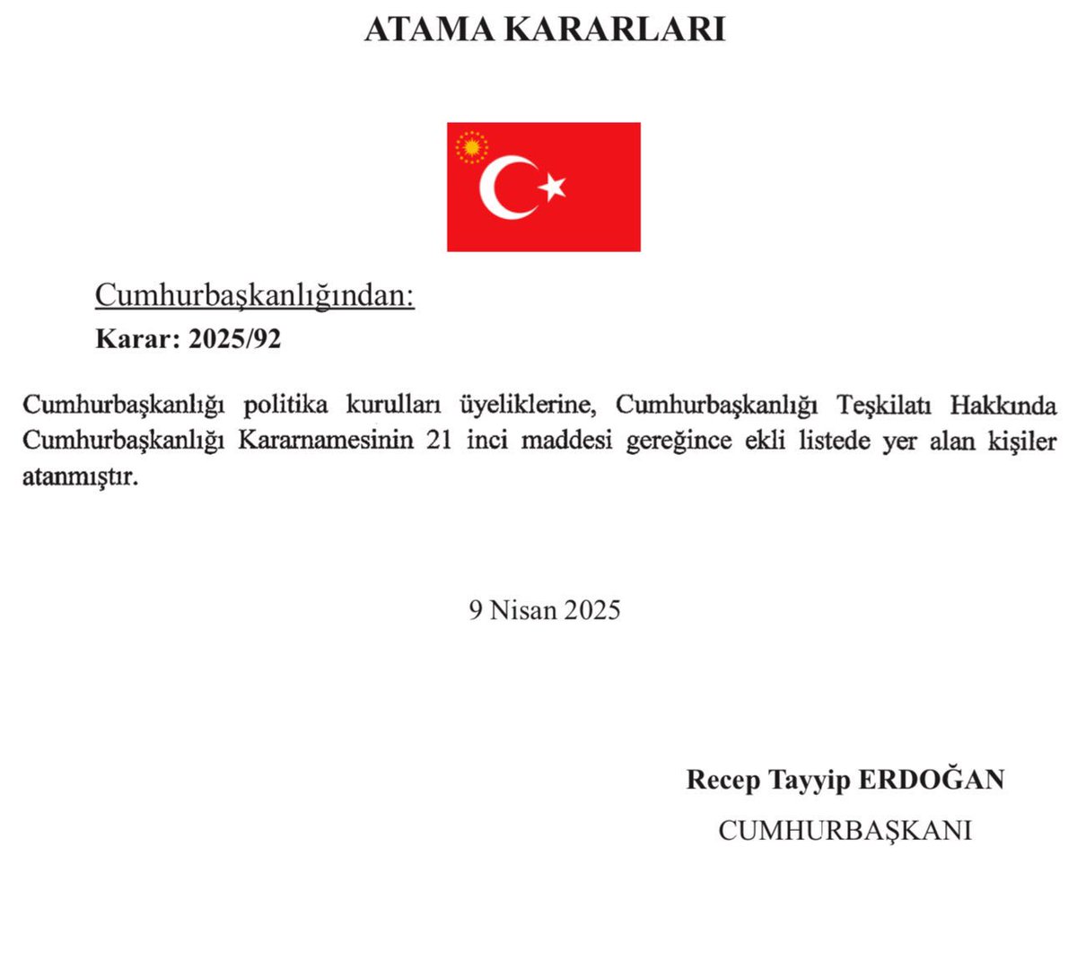 cagatayozdemirr's tweet photo. Cumhurbaşkanlığı Güvenlik ve Dış Politika Kurulu üyeliği için şahsıma duyduğu güvenden dolayı Sayın Cumhurbaşkanımıza @RTErdogan şükranlarımı arz ederim. 
Verilen her bir görevde vatanımıza ve milletimize duyduğumuz aşk ile durmadan çalışacağız. https://t.co/SPLmevyjT3