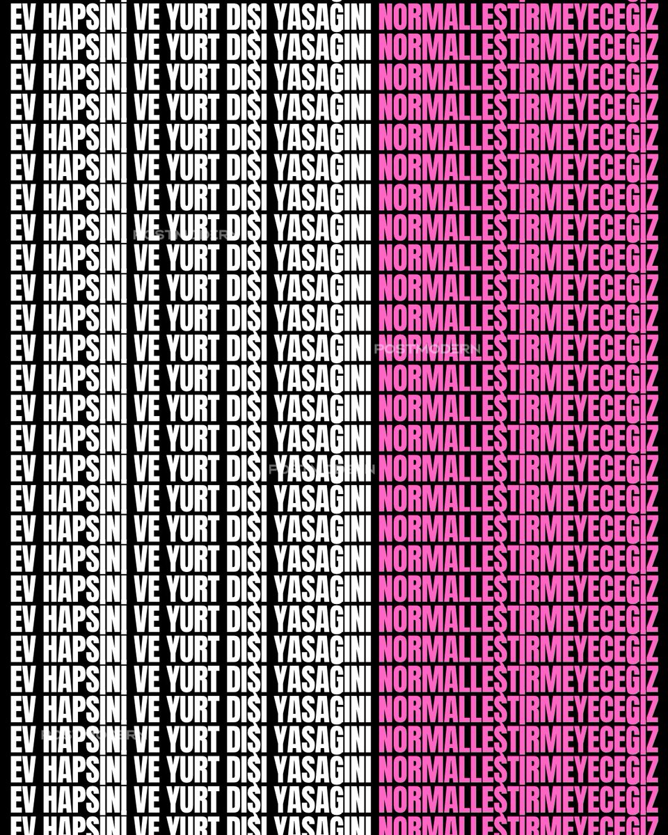 EV HAPSİNİ VE YURT DIŞI YASAĞINI NORMALLEŞTİRMEYECEĞİZ!

EV HAPSİNİ VE YURT DIŞI YASAĞINI NORMALLEŞTİRMEYECEĞİZ!

EV HAPSİNİ VE YURT DIŞI YASAĞINI NORMALLEŞTİRMEYECEĞİZ!

EV HAPSİNİ VE YURT DIŞI YASAĞINI NORMALLEŞTİRMEYECEĞİZ!