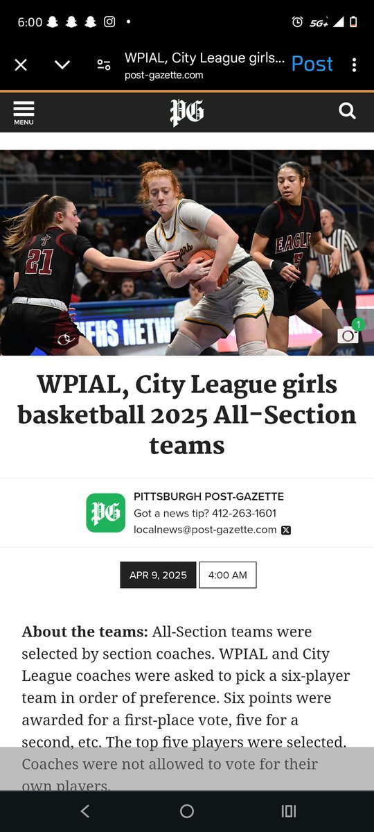 CoachJBass's tweet photo. Congratulations to Our own Allie Yauch for Being selected for The 2025 Pittsburgh Post Gazette All Section team! #Godores
(All Section Coaches Vote, but are not allowed to vote for their own Players) https://t.co/gaLWxwAOm7