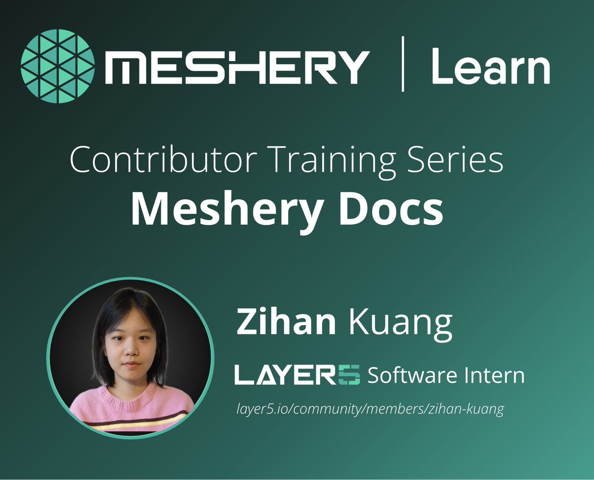 Join our Contributor Training Series this week and learn the ins and outs of Meshery Docs with Zihan Kuang. Find details in the community calendar under Newcomers meeting - meshery.io/calendar
#opensource #documentation #meshery #jekyll #hugo
