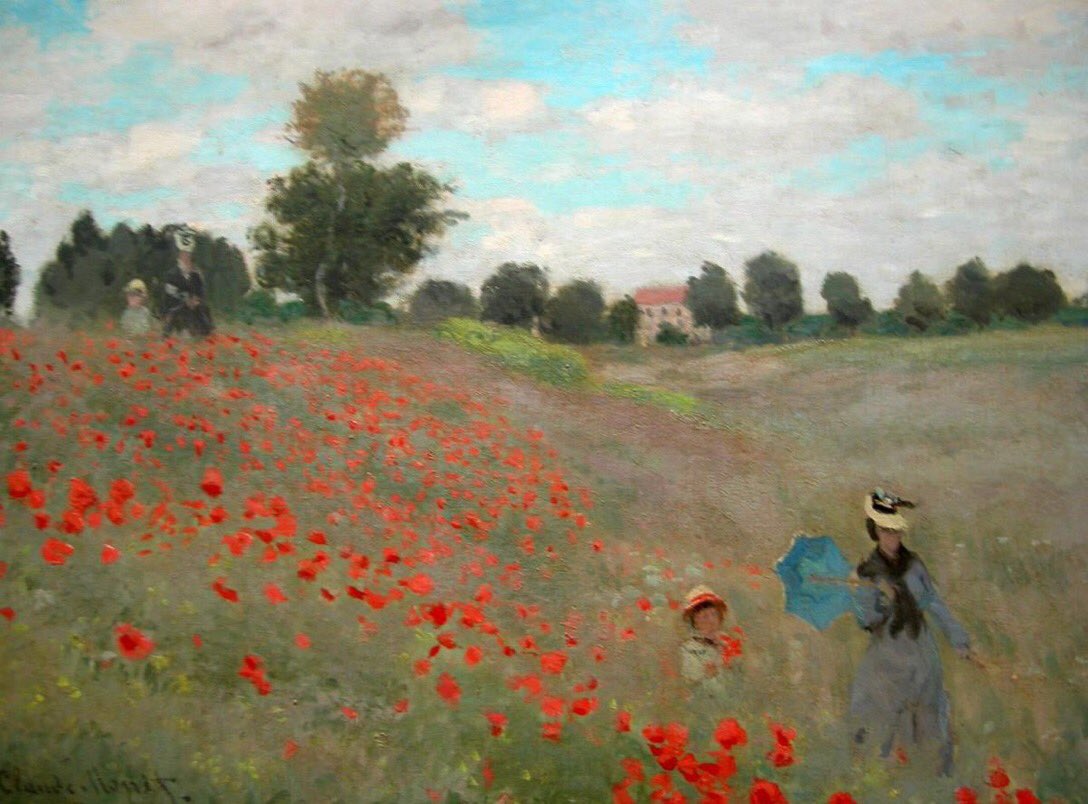 The Poppy Field near Argenteuil, 1873.

Claude Monet
