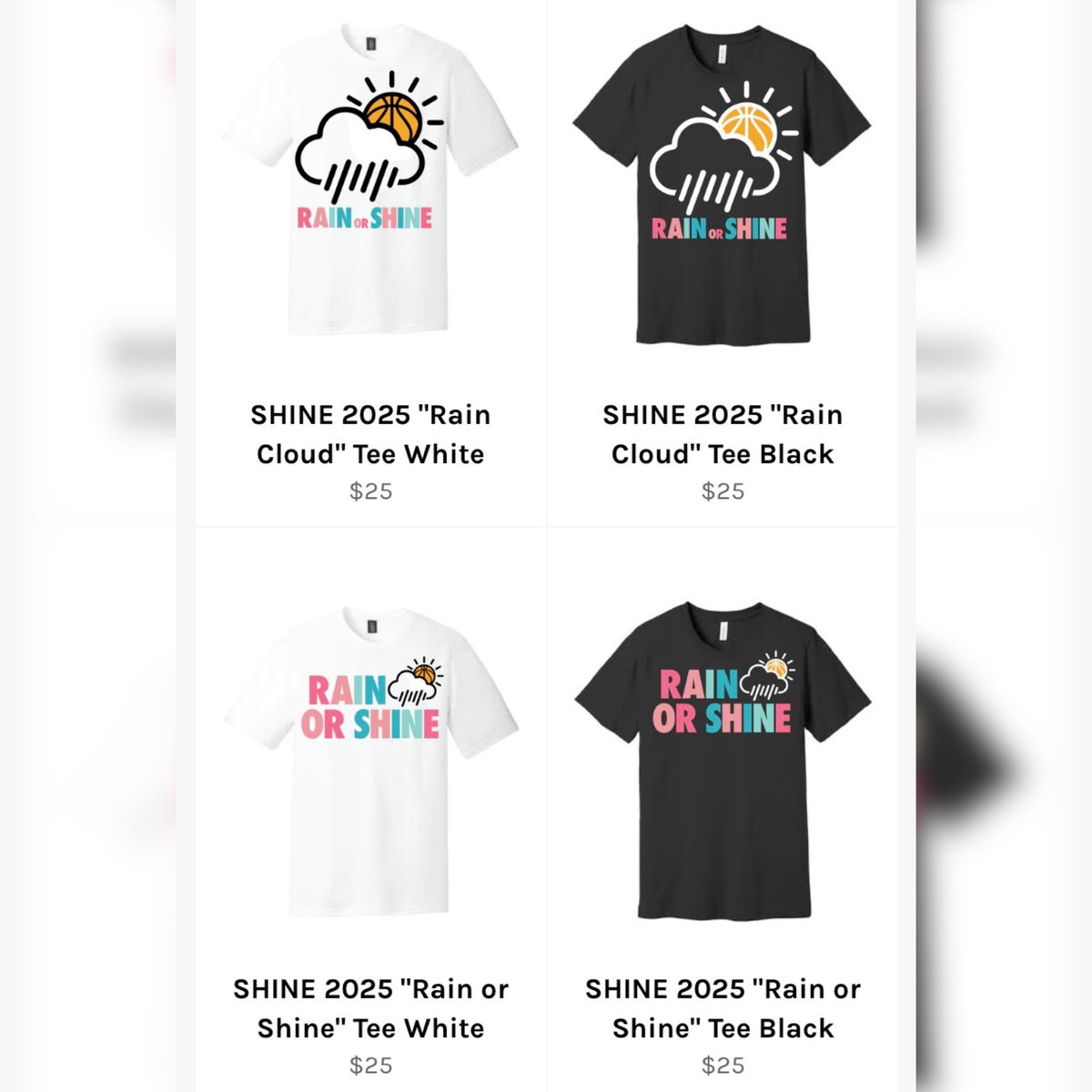 ShineOneApparel's tweet photo. 🌦️

Grab your merch for any weather, Rain Or Shine!
���️☔️☔️☔️

These new exclusive tees are now available at https://t.co/M6sC0Uv8jH

#SHINE ⭐️ https://t.co/higgz3efAm