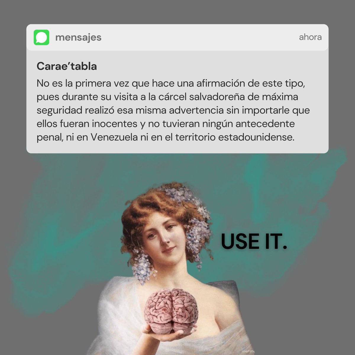 Del ridículo no se vuelve Secretaria Noem...