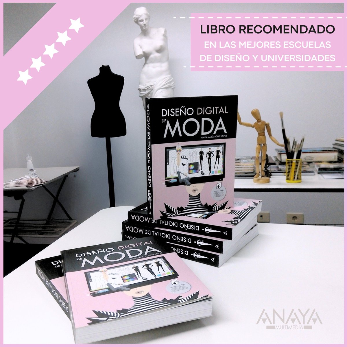 DisenoModaDig's tweet image. 📘 Cada vez más escuelas de diseño y universidades con especialidad en moda recomiendan el libro DISEÑO DIGITAL DE MODA en varias asignaturas.
ℹ️ Información actualizada para el curso 2025/26 👉 librode.disenodemoda.com #libro #librorecomendado #MaestrosDeLaCostura #diseñodemoda