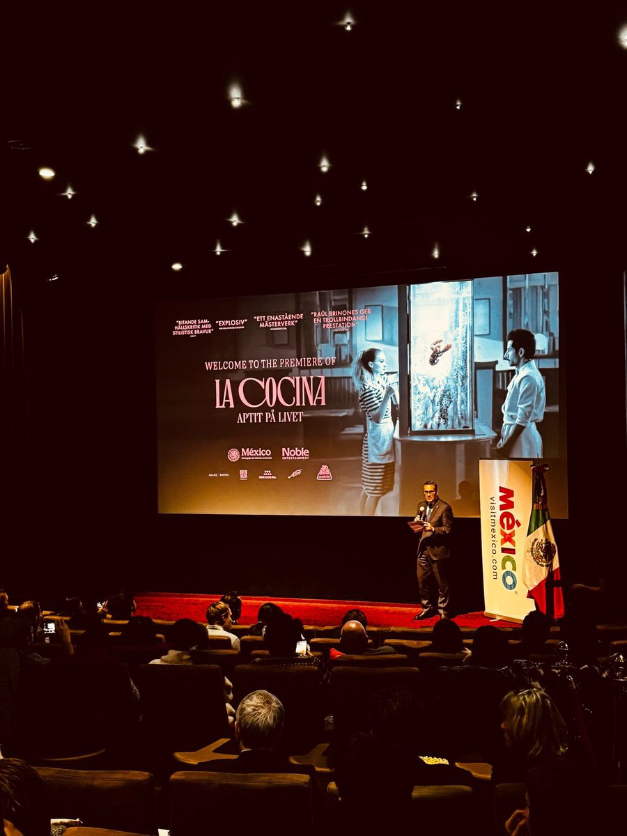 alalday's tweet photo. Fue un gran honor encabezar el estreno en Suecia de la película La Cocina, de Alonso Ruizpalacios, en el cine Grand. Esta obra ganó el Mejor Guión en el Festival de cine de Estocolmo’24.
Gracias a la distribuidora y a nuestros patrocinadores #MXCO #MEXREAL #Jarritos #AliasSmith https://t.co/PtKwPlbKZq