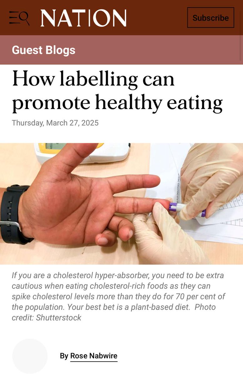 Transparency on what is contained in our food is another critical aspect of consumer empowerment that FOPWL addresses. This openness is essential in a market where many products are misleadingly marketed as healthy or low-calorie. -shorturl.at/32QZj

#FoodPolicyKE
#FOPWL