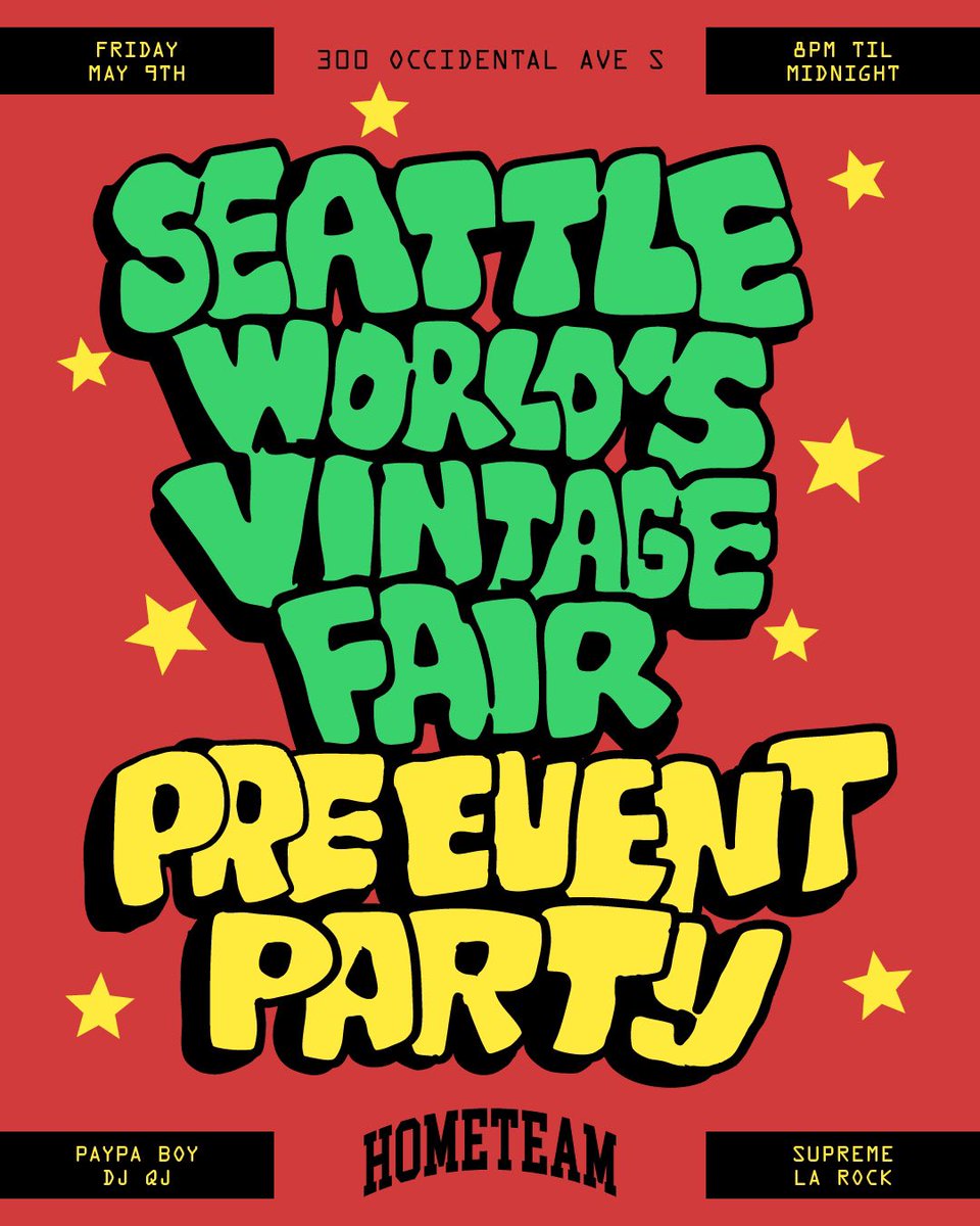 ThrowbacksNW's tweet image. 🚨 SEATTLE 🚨 @paypa_boy, @supremelarock and @djqj_ will be turning up with us at @h.o.m.e.t.e.a.m in Pioneer Square on MAY 9TH 🔥 

For the Seattle World’s Vintage Fair Pre Event Party 🎉🤙🔥🙌

8 PM - Midnight ‼️

Join us at Hometeam Seattle on May 9th ✌️

#seattle #washington