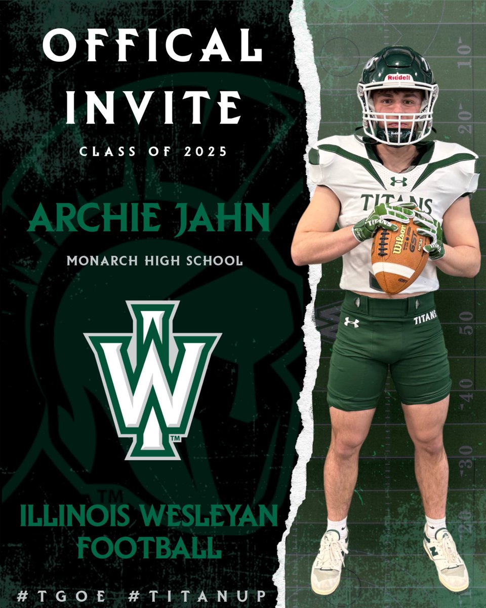 Archie Jahn (@archiejahn25) on Twitter photo Thank you <a href="/CoachHolte/">Tyler Holte</a> for taking me on a visit and showing my all the hospitality. I look forward to speaking more. <a href="/IWUTitanFball/">ILLINOIS WESLEYAN FOOTBALL</a> <a href="/iwusports/">Illinois Wesleyan Athletics</a> <a href="/CoachClayWhite/">Clay White</a> <a href="/mohi_athletics/">Monarch Athletics</a> <a href="/mohi_football/">Monarch High School Football</a> <a href="/CoachAK_Power/">Alex Kelley</a> Thank you <a href="/CoachHolte/">Tyler Holte</a> for taking me on a visit and showing my all the hospitality. I look forward to speaking more. <a href="/IWUTitanFball/">ILLINOIS WESLEYAN FOOTBALL</a> <a href="/iwusports/">Illinois Wesleyan Athletics</a> <a href="/CoachClayWhite/">Clay White</a> <a href="/mohi_athletics/">Monarch Athletics</a> <a href="/mohi_football/">Monarch High School Football</a> <a href="/CoachAK_Power/">Alex Kelley</a>