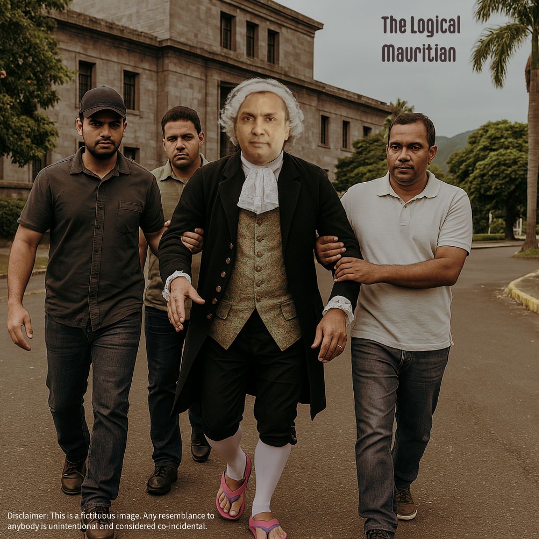 Molière arrested by the FCC for Financial Fraud.
Molière was taken away by FCC in his savatte dodo.

##TheLogicalMauritian #Moris #Mauritius #FCC #FinancialCrimesCommission #Moliere #SavatDodo