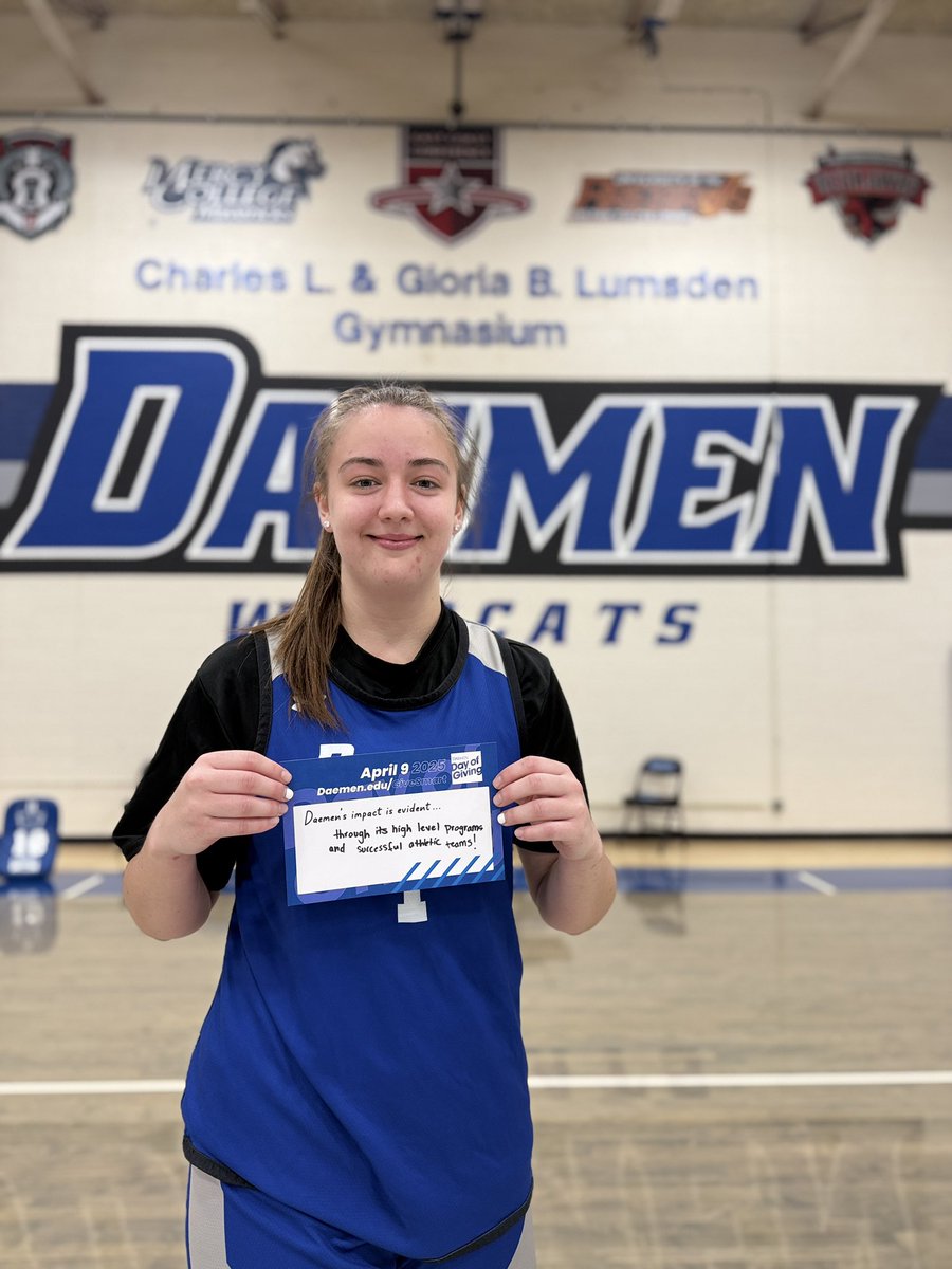 Our Fr. Forward, Kyleigh Chapman has been a witness &amp; a part of the impact Daemen has had on everyone involved.

What’s stopping you from joining us &amp; becoming impactful for our Daemen Women’s Basketball team? All it takes is less than 2 minutes to make a donation today!