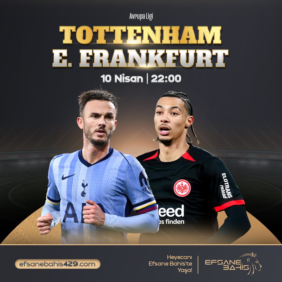 Efsane Bahis'le Perşembe Bülteninde Efsane Karşılaşmalar Sizlerle!

 ⚽️#Rangers - #AthleticBilbao
 ⚽️#Tottenham -  #Frankfurt

 Efsane Oranlarla Bahis Almak İçin:efsanebahis429.com