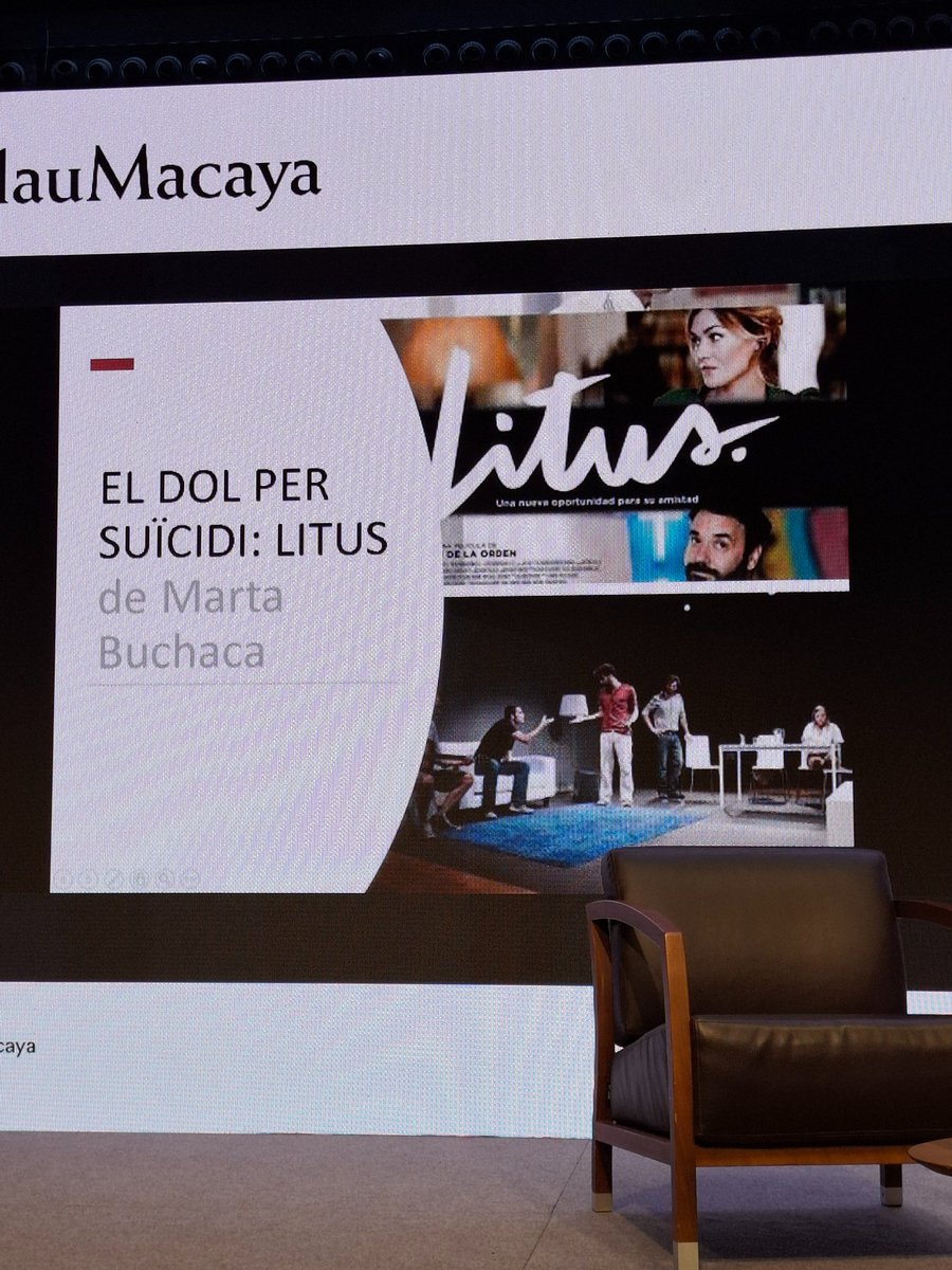 MartaFdezJurjo's tweet photo. "Suïcidi i ficció: entre la representació i la realitat" amb Carles Alastuey Sagarra, psicopedagog i portaveu de Després del Suïcidi-Associació de Supervivents (DSAS) i Begoña Elizalde, psicòloga experta en dols i pèrdues. Coorganitza l'Observatori Social i #DSAS al #PalauMacaya. https://t.co/avTCvCb8yp