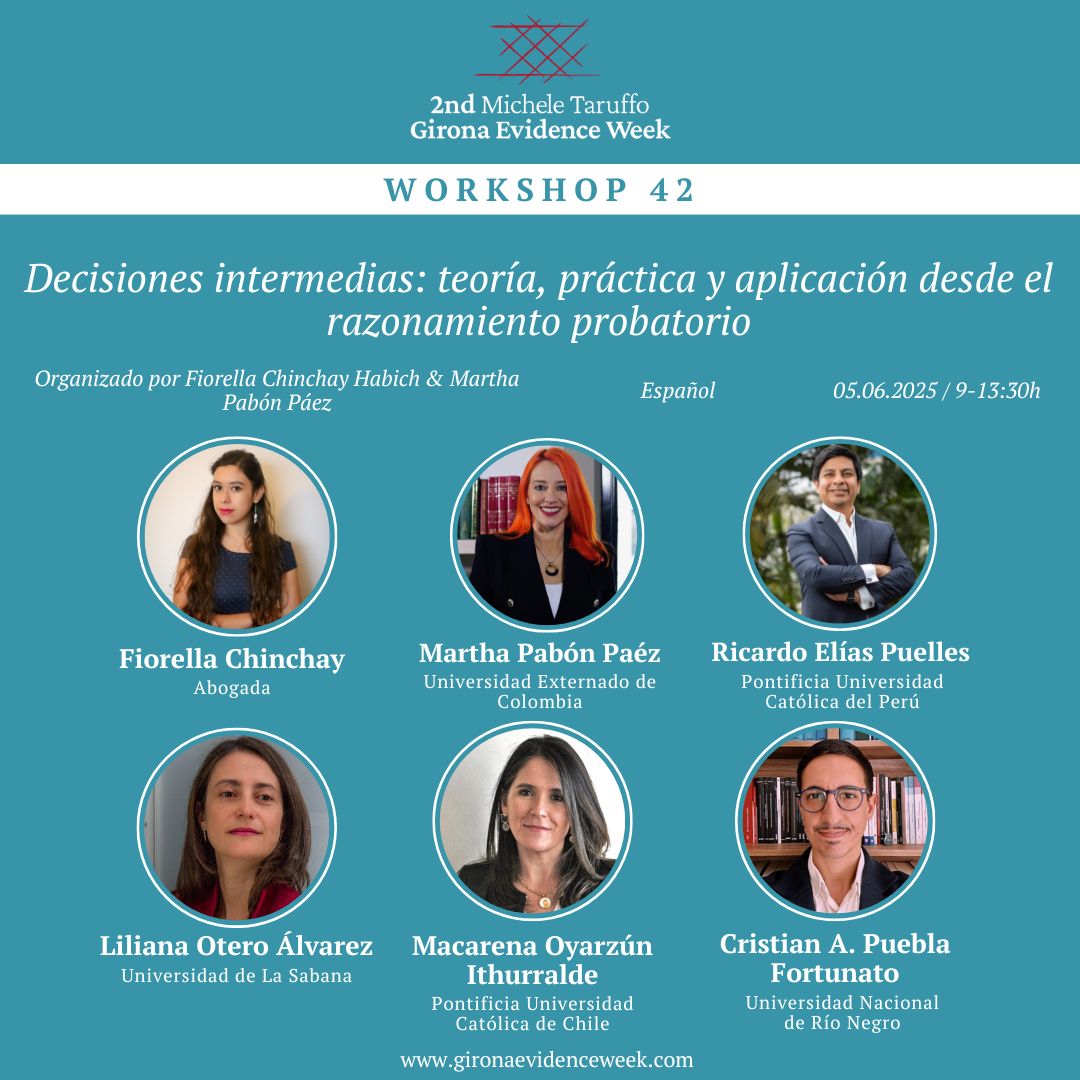 RedMujeresDPRP's tweet photo. 🟣 La presencia de la Red continúa en el 2nd Michele Taruffo Girona Evidence Week #2ndMTGEW, con un workshop propuesto por la Red:

 "Decisiones intermedias: teoría, práctica y aplicación desde el razonamiento probatorio". 🌍 1/3 🧵 https://t.co/fR41bQJt6V