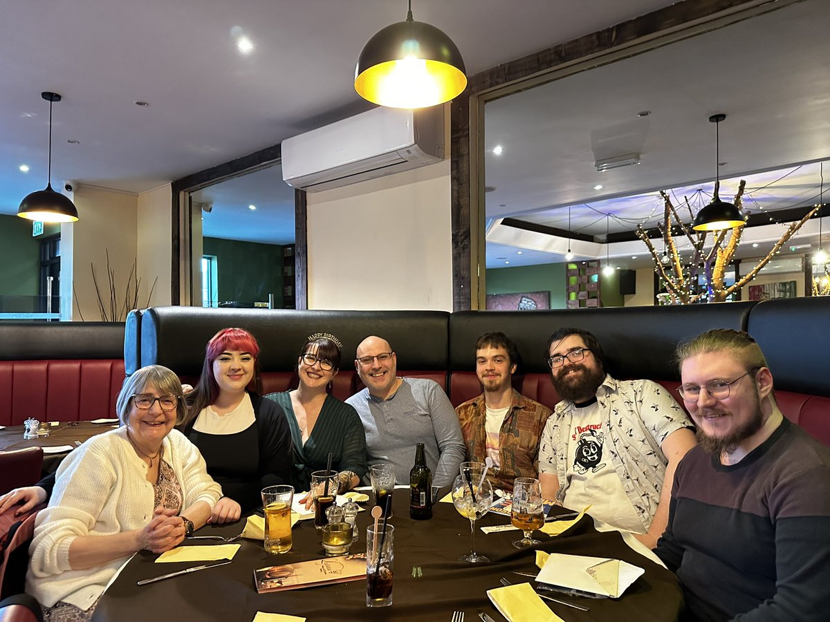 The last night of my forties spent with my favourite ❤️ people 🎂♥️🎂