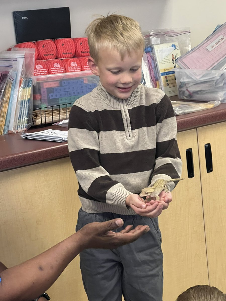 tararosewil's tweet photo. Get yourself a principal where building relationships is a #1 priority! Thank you @Glenn_E_Mitch for coming in to teach my class about your crested geckos, answering their amazing questions, and allowing them a hands-on experience! #HappyClassrooms #ITeachFirst https://t.co/TCn9oLF0Cm