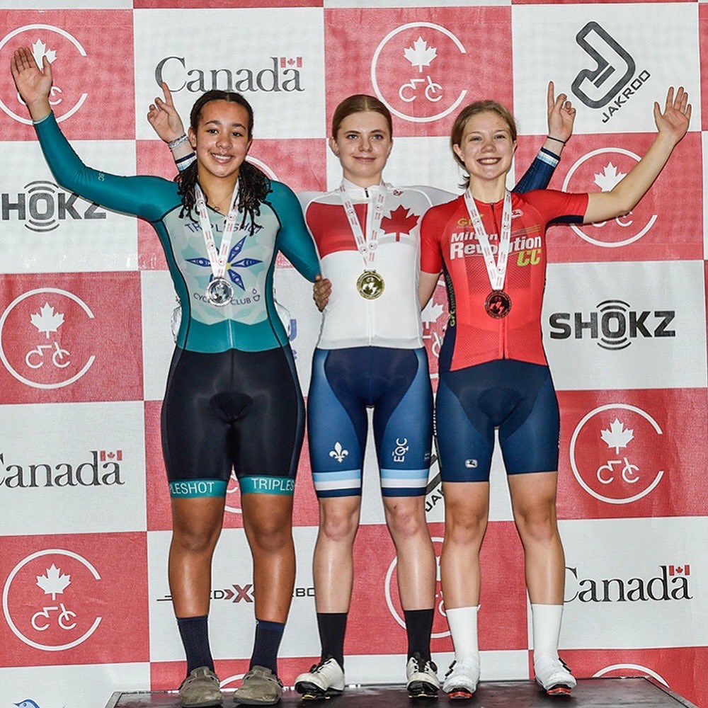 AthletesXcel's tweet photo. Silver Speed at Nationals! 🥈

Big congratulations to Tendo for powering there way to a silver medal in the Junior Sprint competition at the 🇨🇦 Junior Track Cycling National Championships last weekend! https://t.co/X75d4Vn6mU