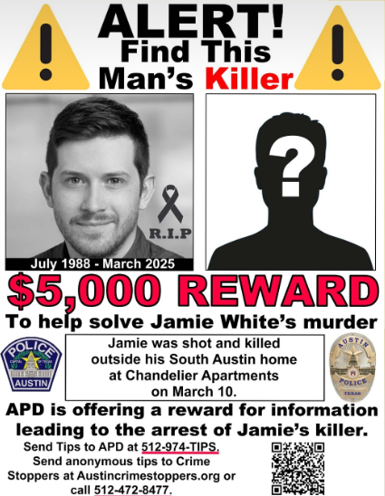 The Liberty Broadcast (@thelibertybcast) on Twitter photo <a href="/TuckerCarlson/">Tucker Carlson</a> JUSTICE FOR INFOWARS WRITER JAMIE WHITE
There are no suspects and no leads
<a href="/FBI/">FBI</a> <a href="/Austin_Police/">Austin Police Department</a> <a href="/FBIDirectorKash/">FBI Director Kash Patel</a>
<a href="/GregAbbott_TX/">Greg Abbott</a> <a href="/FoxNews/">Fox News</a> <a href="/DHSgov/">Homeland Security</a>
<a href="/ChuckGrassley/">Chuck Grassley</a> <a href="/FBIDDBongino/">Dan Bongino</a> <a href="/realDonaldTrump/">Donald J. Trump</a>
<a href="/DonaldJTrumpJr/">Donald Trump Jr.</a>
Submit evidence for this case: austintxpd.evidence.com/axon/community…
Donations for <a href="/TuckerCarlson/">Tucker Carlson</a> JUSTICE FOR INFOWARS WRITER JAMIE WHITE
There are no suspects and no leads
<a href="/FBI/">FBI</a> <a href="/Austin_Police/">Austin Police Department</a> <a href="/FBIDirectorKash/">FBI Director Kash Patel</a>
<a href="/GregAbbott_TX/">Greg Abbott</a> <a href="/FoxNews/">Fox News</a> <a href="/DHSgov/">Homeland Security</a>
<a href="/ChuckGrassley/">Chuck Grassley</a> <a href="/FBIDDBongino/">Dan Bongino</a> <a href="/realDonaldTrump/">Donald J. Trump</a>
<a href="/DonaldJTrumpJr/">Donald Trump Jr.</a>
Submit evidence for this case: austintxpd.evidence.com/axon/community…
Donations for