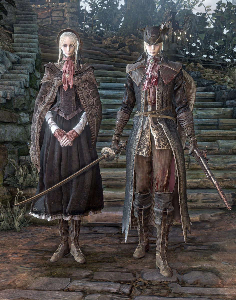 The Doll And Lady Maria 人形と時計塔のマリア #Bloodborne #ブラッド