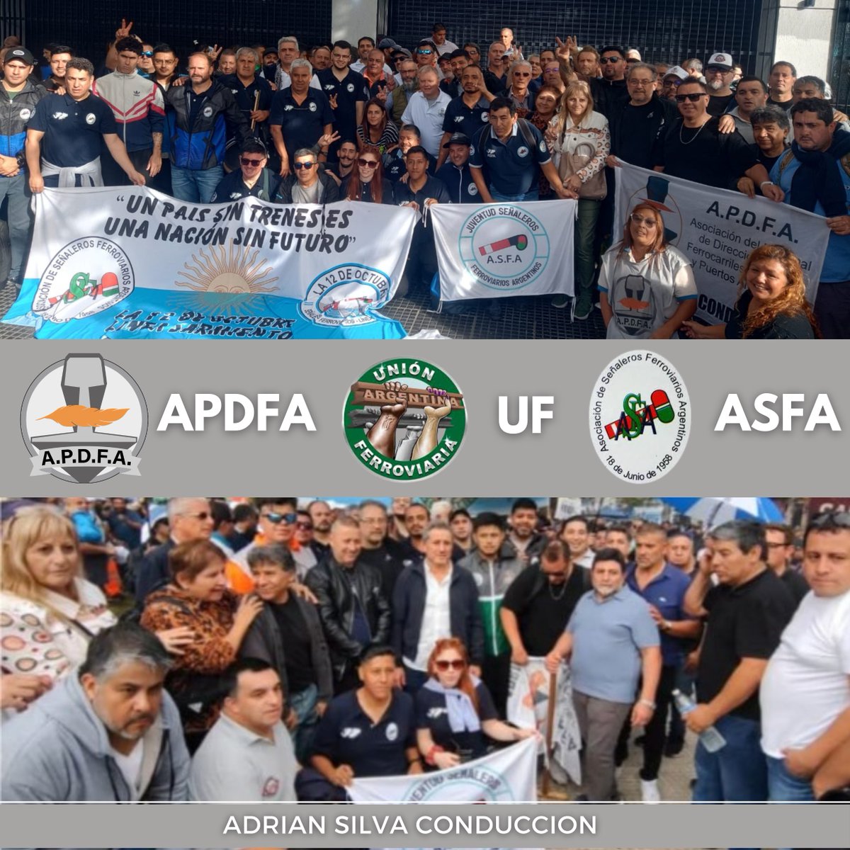apdfanacional's tweet photo. APDFA dijo presente en la movilización convocada por la CGT, acompañando el reclamo en defensa de los salarios y de nuestros jubilados
@ApdfaListaGris 
@ApdfaAdrian 
@sasia_sergio 
@OficialAsfa 
@uf_oficial 
@JApdfa 
@APDFA5deABRIL 
@agrelidoveschi https://t.co/T2H7QRImdz