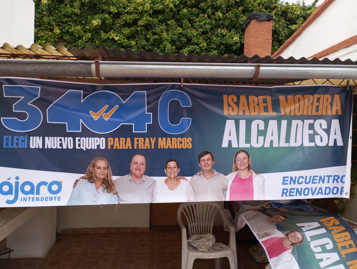 Se vienen los carteles 💪te cuento están fantásticos ya los verás en las calles de Fray Marcos 💙🤍💙