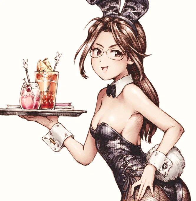 Skeb作業中      「先輩がバニーガール」 