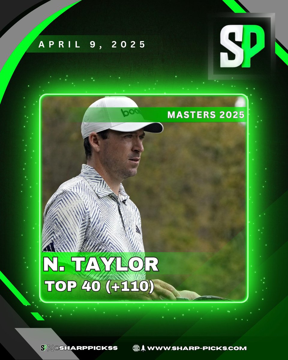 SharpPickss's tweet photo. ⛳️ #Masters2025  *FREE* PICK

WHO’S TAILING?? I WANNA KNOW⤵️ https://t.co/w4niaMBuye