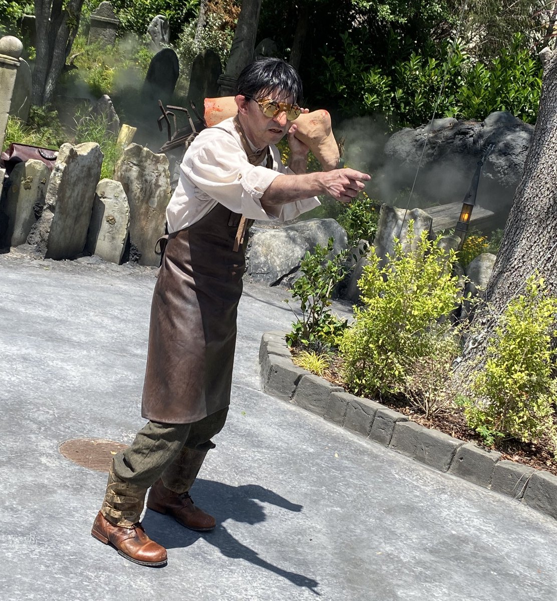 Ygor, pointing at the Darkmoore tombstones “this is basically Ygor’s Home Depot”