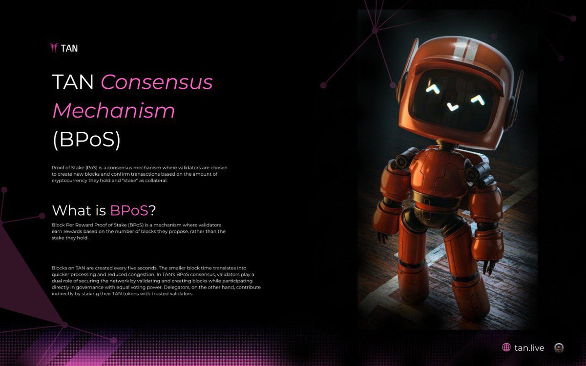 AleeyahSamrat's tweet image. 🛡️ Now here’s one genius idea from @Hodl_TAN. 

Unlike other crypto networks where the rich get richer, TAN rewards validators based on actual work.

Not just how much they&apos;ve invested. 

Fr, this is true decentralization in action 📸

#TANBlockchain #Crypto #BPoS 

👇