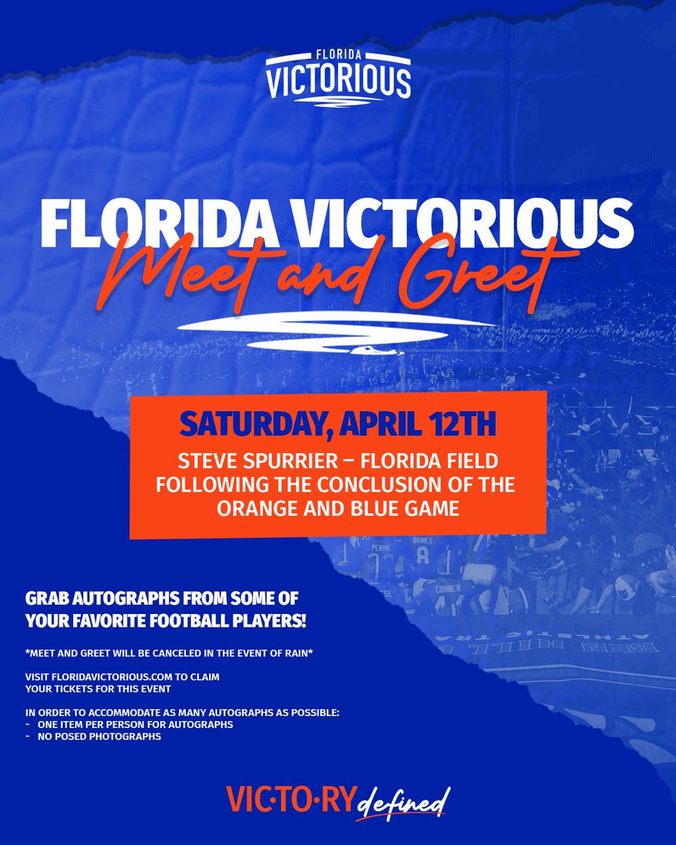 Game day is THIS Saturday! 🐊 Florida Victorious members get exclusive access after the Orange &amp; Blue Game. Join now and don’t miss out! <a href="/Fl_Victorious/">Florida Victorious</a> #FloridaVictorious #VictoryDefined