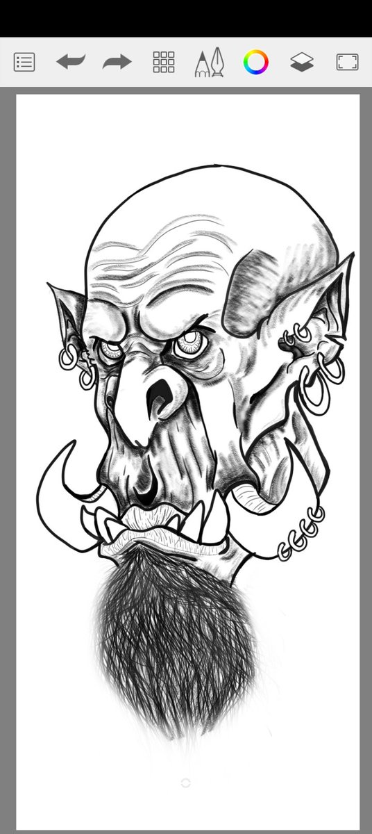 ZandosArts's tweet photo. Each step brings you to a bigger 🖼️🖼️. Red high orc made with Sketchbook 
#fantasyarts
#famtasyart
#conceptart
#darkfantasyart
#web3art
#artforhire https://t.co/HrGapnJGhZ