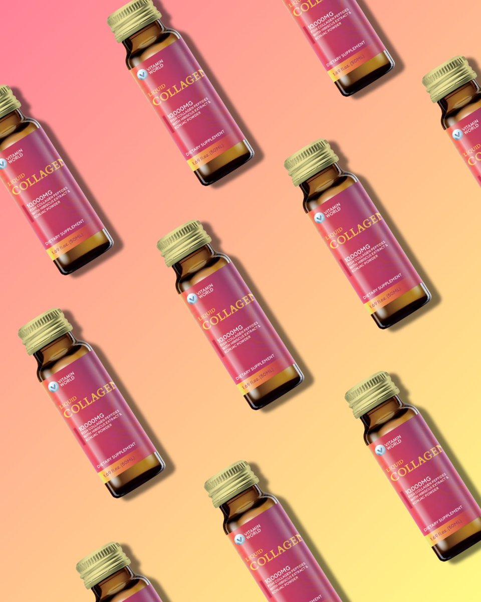 vitaminworld's tweet photo. Shots for skin care?
Only if they are shots of Vitamin World’s new Liquid Collagen. With 10,000 mg of collagen peptides in a single daily sip 😌✨

Introducing Crystal Clear Fish Collagen - the tiniest (and tastiest) glow-up you’ll ever drink. https://t.co/RsnzxJR2Rb