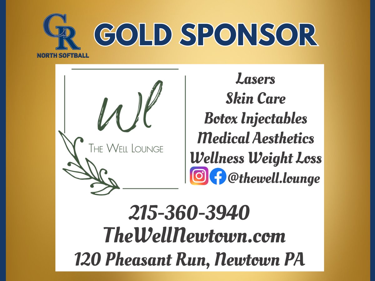 Tank you to our GOLD sponsor,  The Well Lounge for their generous support of out team!

Please check out their website to see all of the amazing services that they offer!!