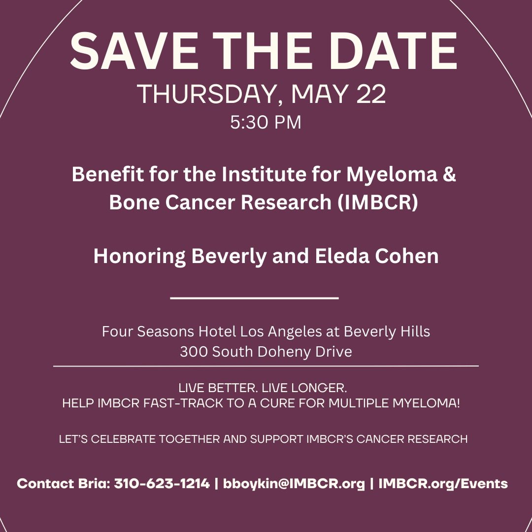 JOIN US!
Live Performances:
Steinway Artist, Todd Cochran
Also, Guitarist Scott Carter
#LiveBetterLiveLonger
#Myeloma #BloodCancer #BoneCancer #IMBCR