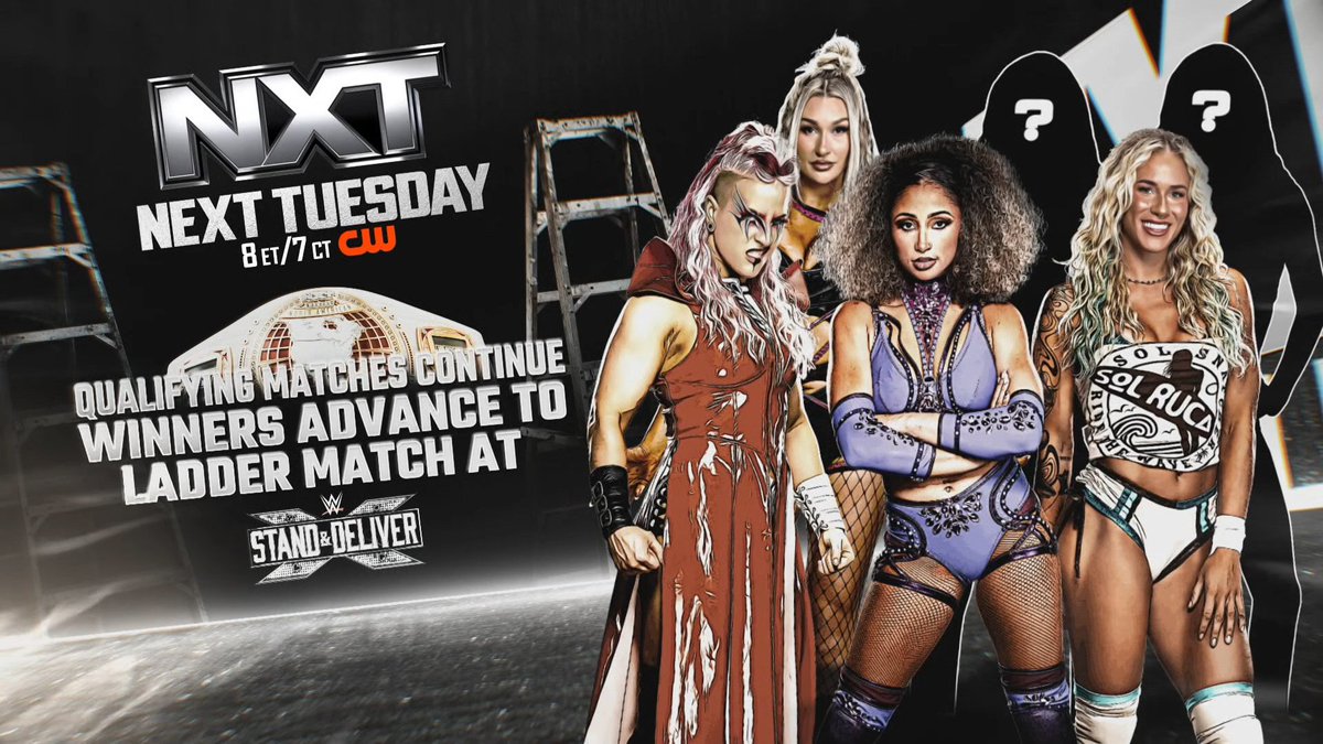 WrestleOneBR's tweet photo. ⚫️ Card do #WWENXT para a semana que vem: (15/04)

- Tag Team Gaunlet para descobrirmos os adversários de Fraxiom no S&amp;D.

- North American Title - #1 Contender's Fatal 4-Way Match.

- As classificatórias para a Ladder Match seguem! https://t.co/DTEbsM9Dff