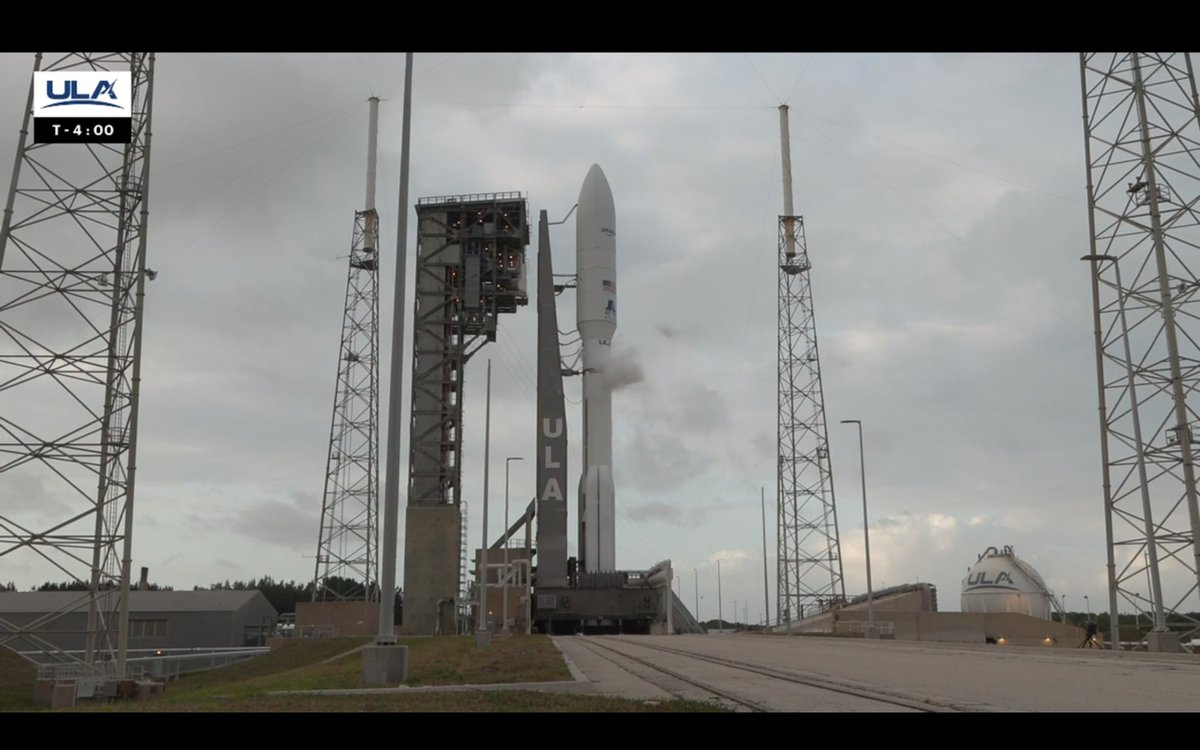 NEW LAUNCH TIME. ULA Launch Director Eric Richards has instructed the team to coordinate a new target launch time of 7:40 p.m. EDT (2340 UTC) in hopes weather will improve. bit.ly/av_kuiper1