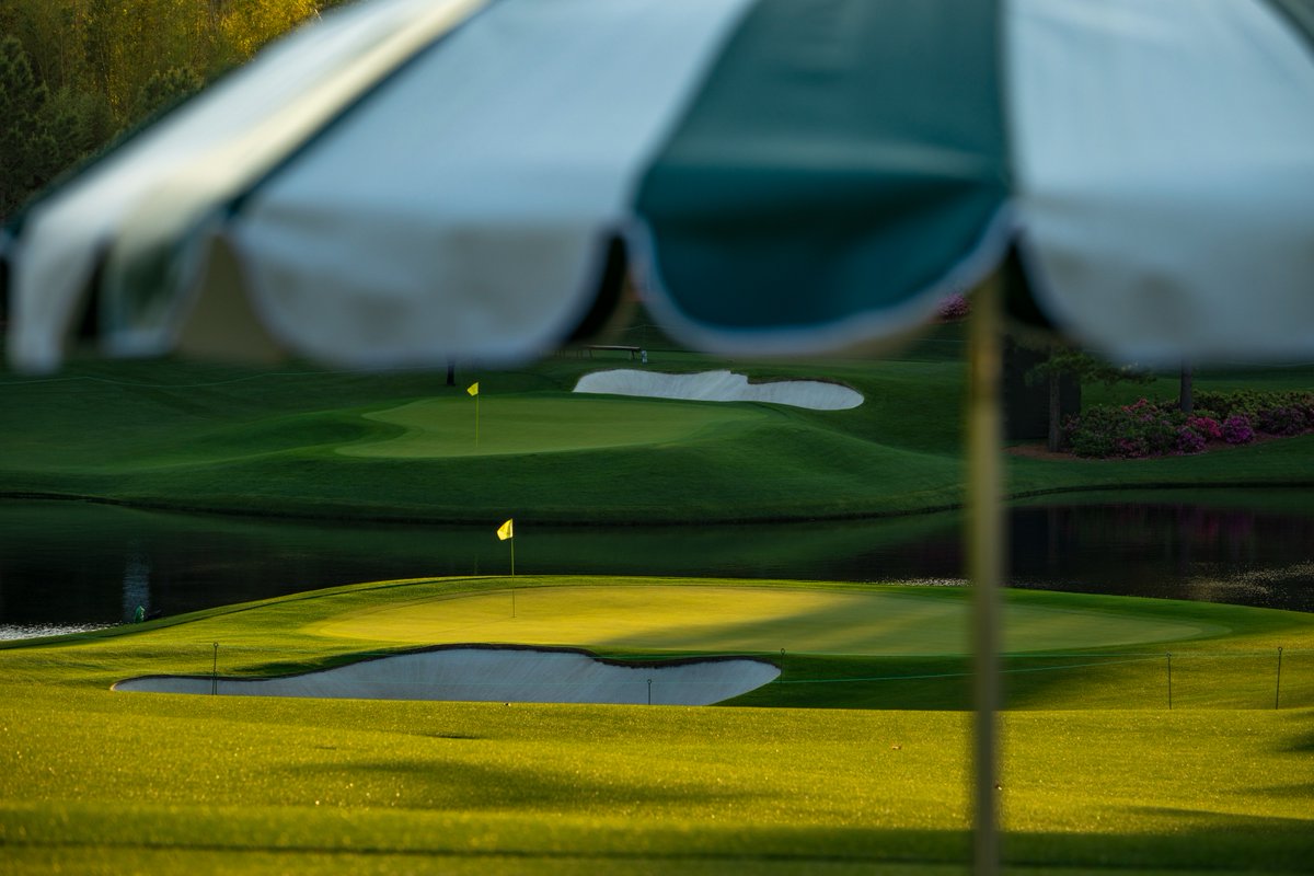 It all begins tomorrow. Goodnight from Augusta National. #themasters