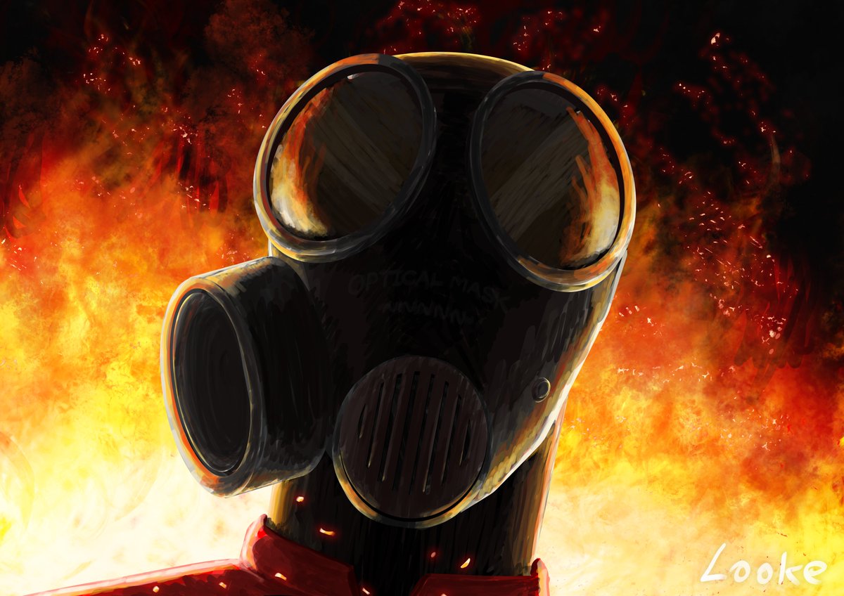 therealLooke's tweet photo. I also made an eye-less version if you're not into the "Pyro with visible eyes" thing https://t.co/kCaXEy1Hrq