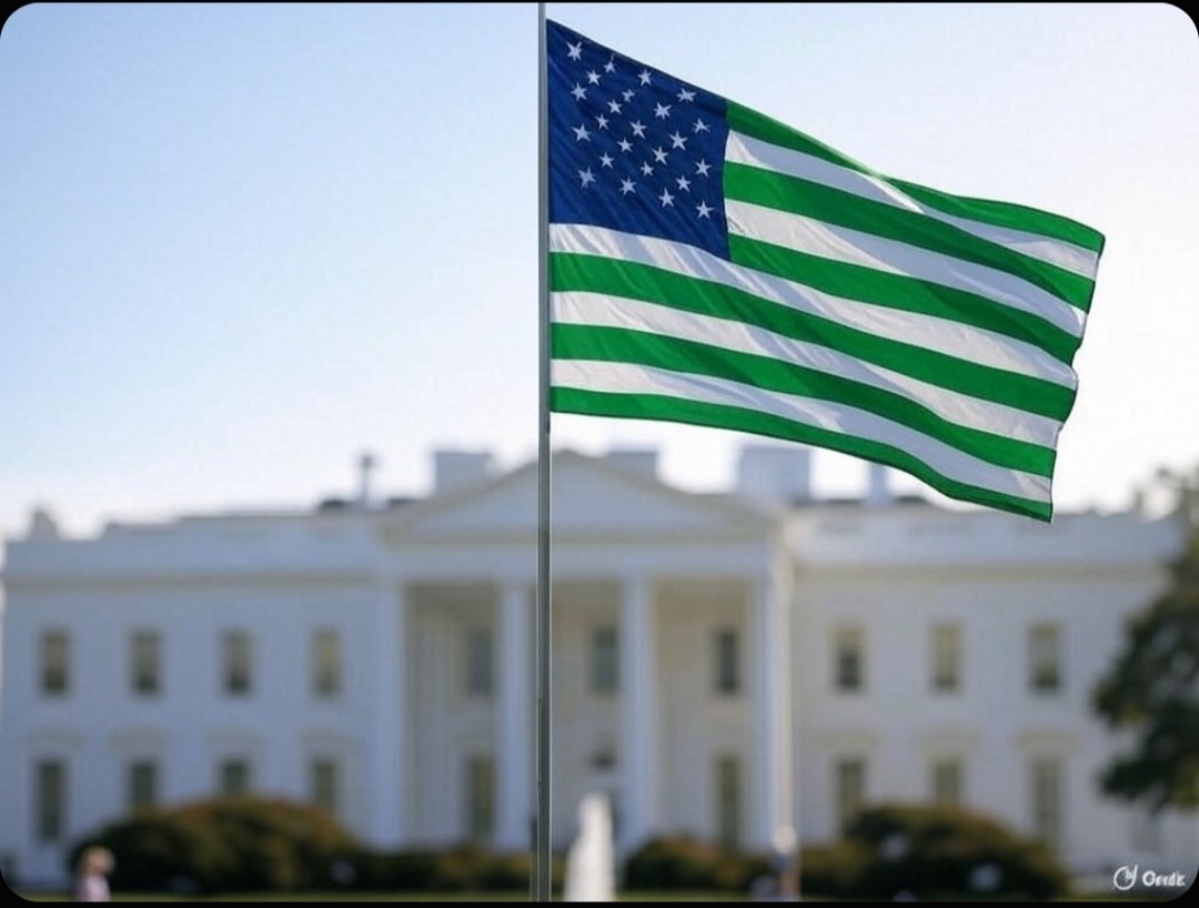 Due to all this winning, Trump signed an executive order to change the stripes on the American Flag to green and white.