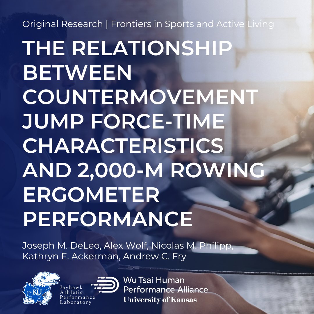 📃PUBLISHED📃

The relationship between countermovement jump force-time characteristics and 2,000-m rowing ergometer performance.

Link to full text: frontiersin.org/journals/sport…

#jumpforce #ergometer #rowing #femaleathletes #research #performance #JAPL #WuTsaiAlliance