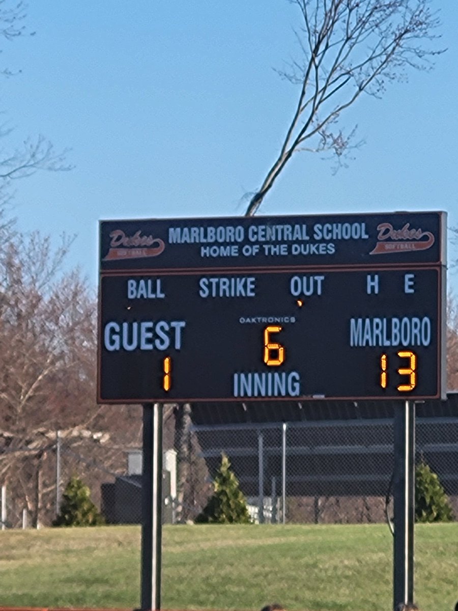 Marlboro Athletics (@dukesathletics) on Twitter photo Dukes softball came out swinging today vs Rondout Valley. Great job Dukes winning the season opener.
Dukes 13
Rondout Valley 1
#GoDukes
<a href="/GoMESDukes/">Marlboro Elementary School</a> <a href="/GoMHSDukes/">Marlboro High School</a> <a href="/marlborosd/">Marlboro CSD</a> <a href="/MHALSports/">MHAL</a> <a href="/SectionIXSports/">Section IX Athletics</a> Dukes softball came out swinging today vs Rondout Valley. Great job Dukes winning the season opener.
Dukes 13
Rondout Valley 1
#GoDukes
<a href="/GoMESDukes/">Marlboro Elementary School</a> <a href="/GoMHSDukes/">Marlboro High School</a> <a href="/marlborosd/">Marlboro CSD</a> <a href="/MHALSports/">MHAL</a> <a href="/SectionIXSports/">Section IX Athletics</a>