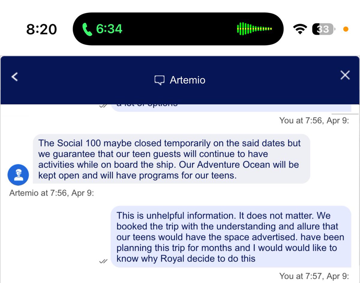 celises_pieces's tweet photo. @RoyalCaribbean Why’d you guys plan construction on the Utopia during spring break and still not share the news with customers sailing that some of the stuff we care about is closed? https://t.co/E4Q4ujlcc4