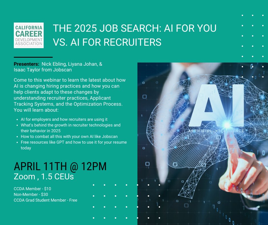 CCDA_Org's tweet photo. Register for the event here: https://t.co/YL6KDQuXd3
#careerdevelopment #career #careercounselor #careercoach #ceu https://t.co/STVfpespzF