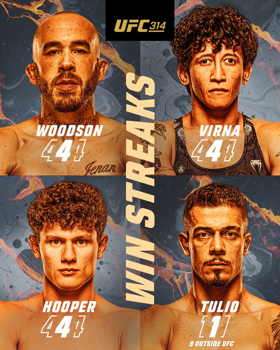 ufc's tweet photo. This card runs DEEP 😮‍💨

[ Watch #UFC314 LIVE on @ESPN+ PPV | SAT ] https://t.co/twRfaGmzay